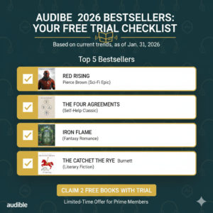 Is Audible Free with Prime? The 2026 “Secret” Trial Hack, Daily Deals, and Your 2-Book Bonus