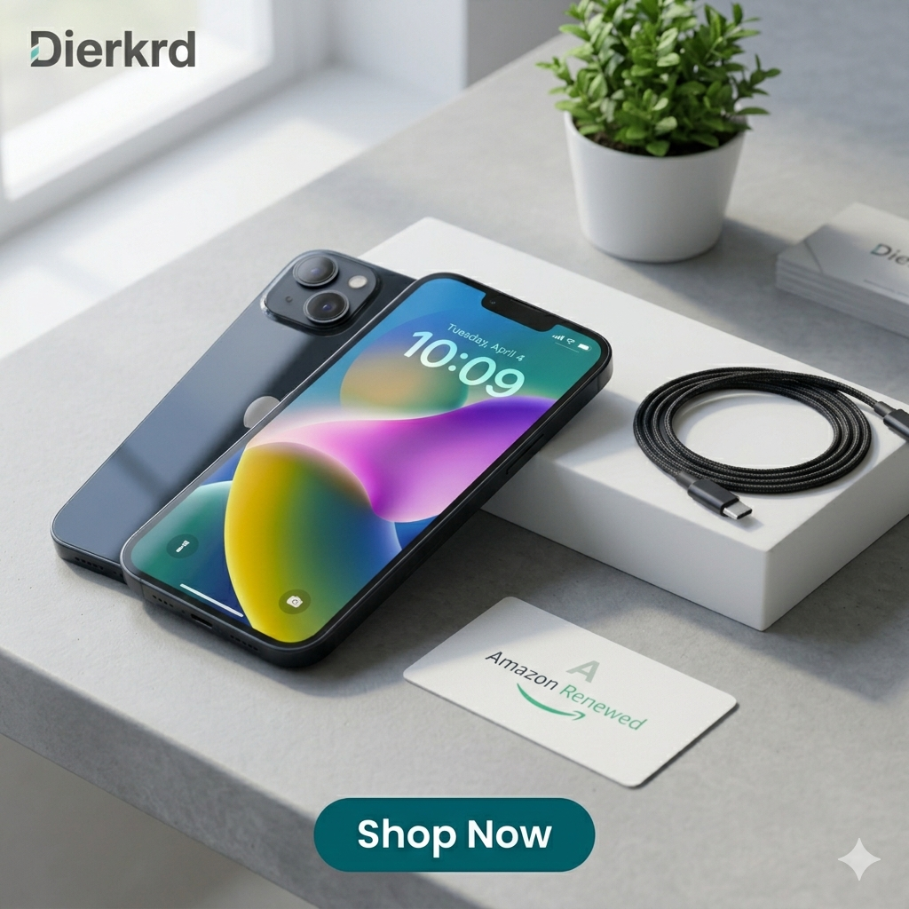 Apple iPhone 14 128GB Midnight Unlocked Refurbished with Shop Now button