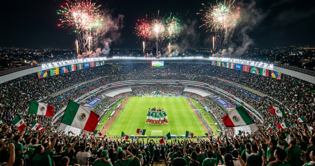 Mexico vs South Africa World Cup 2026 result 2-0 Estadio Azteca Quinones Jimenez goals
