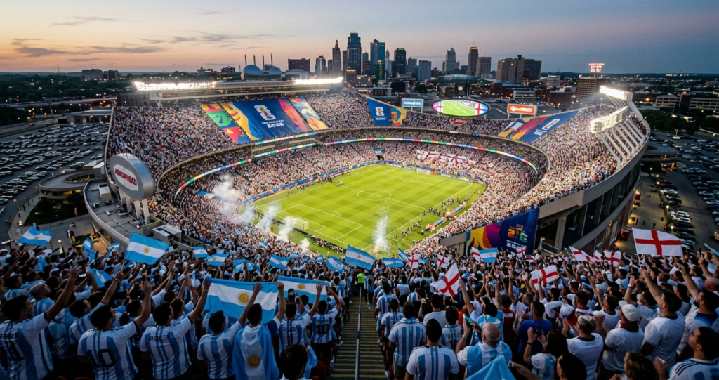 World Cup 2026 Kansas City travel guide Arrowhead Stadium Messi Argentina England base camp