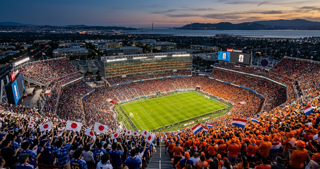 World Cup 2026 San Francisco Travel Guide | Levi’s Stadium, Hotels & Fan Guide World Cup 2026 San Francisco travel guide Levi's Stadium Netherlands Japan Golden Gate Bridge
